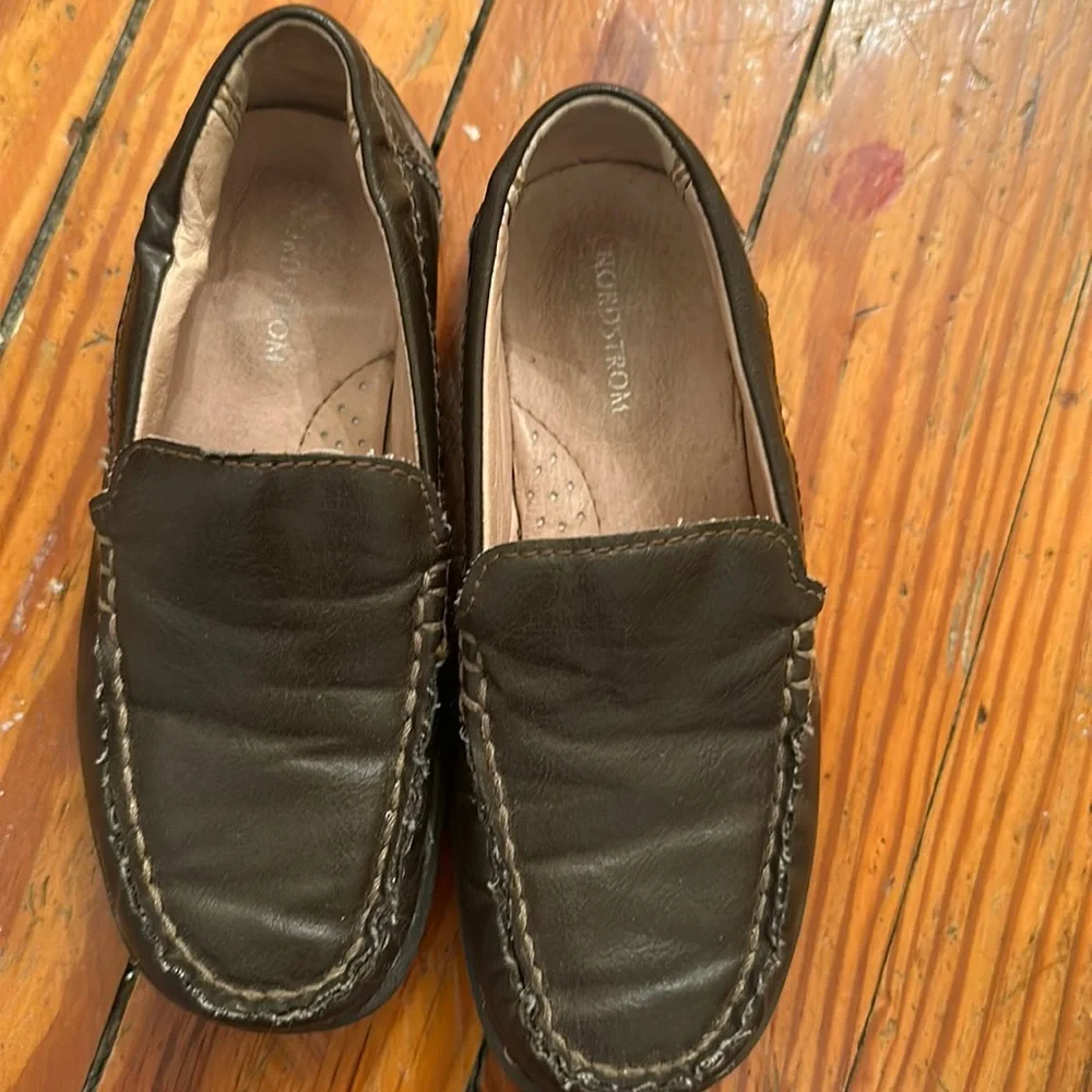 Nordstrom Brown Leather Loafers